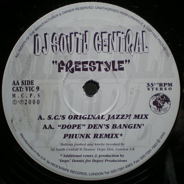 DJ South Central : Freestyle (12")