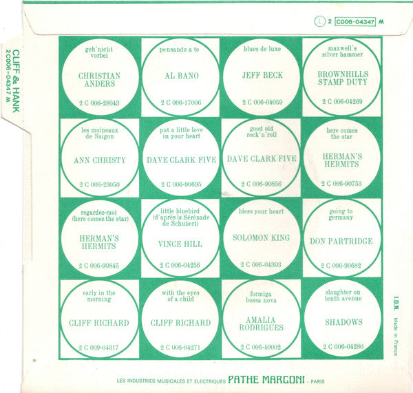 Cliff Richard & Hank Marvin : The Joy Of Living / Leave My Woman Alone / Boggatoo (7", Single)