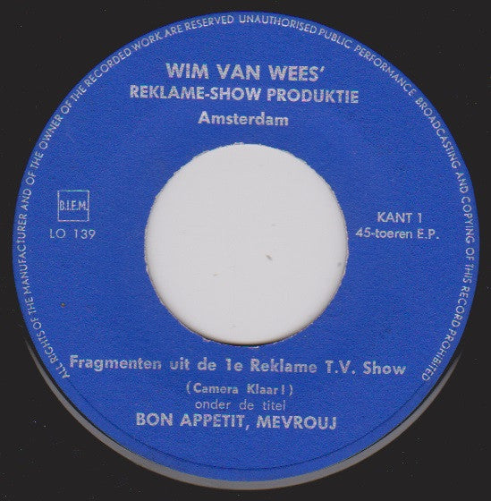 Various : Bon Appétit, Mevrouj (7", EP)