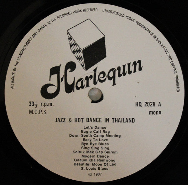 Various : Jazz And Hot Dance In Thailand 1956-1967 (LP, Comp, Mono)