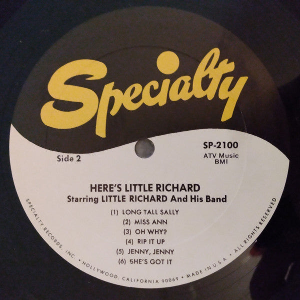 Little Richard : Here's Little Richard (LP, Album, RE)