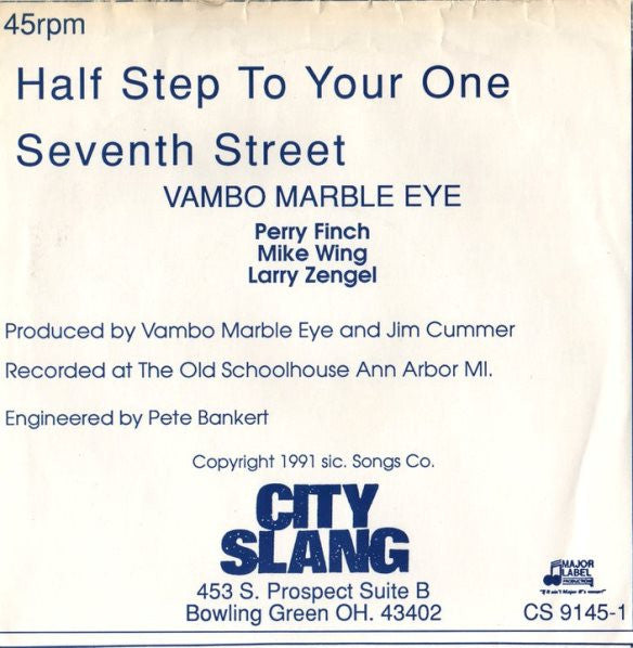 Vambo Marble Eye : Half Step To Your One / Seventh Street (7")