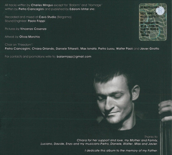 Pietro Ciancaglini : Reincarnation Of A Lovebird - Homage To Charles Mingus (CD, Album)