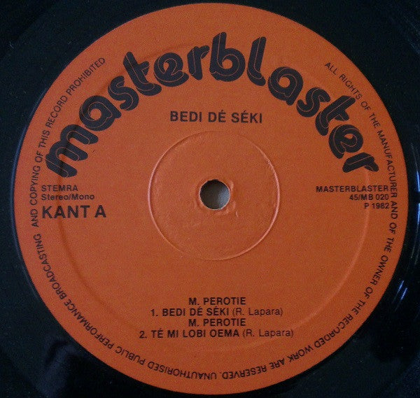 Master Blaster (4) : Bedi Dé Séki (12")