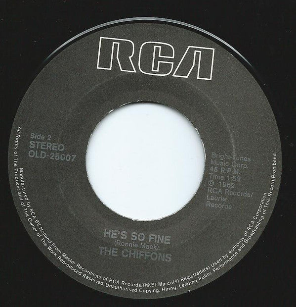 The Chiffons : Sweet Talking Guy / He's So Fine (7", Single, RE)