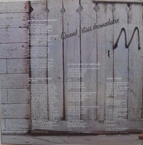 Yvan Dautin : Quand J'étais Dromadaire (LP, Album)