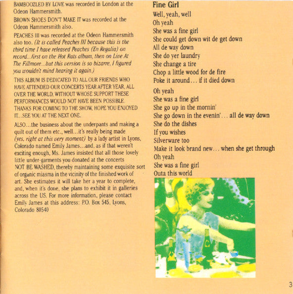 Frank Zappa : Tinseltown Rebellion (CD, Album, RE)