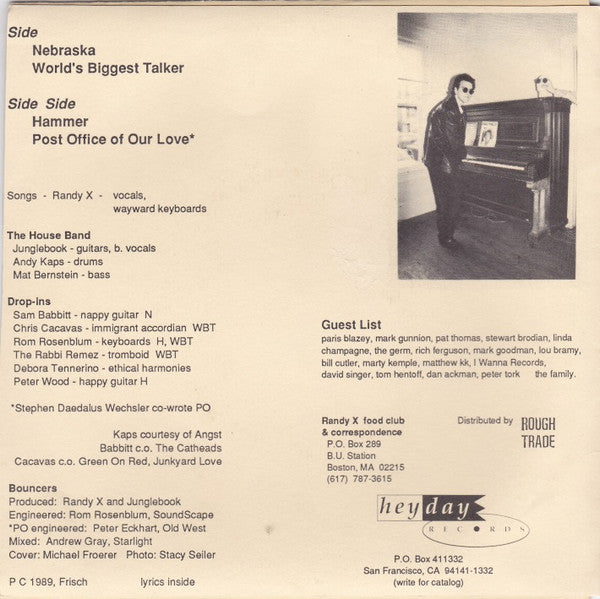 Randy X : The World's Biggest Talker (7")