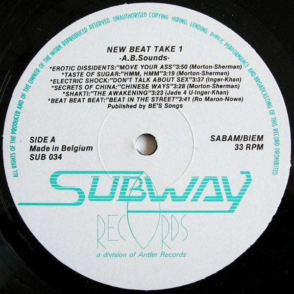 Various : New Beat - Take 1 (LP, Comp, Red)