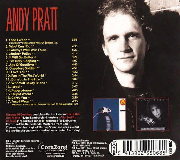 Andy Pratt : The Age Of Goodbye (CD, Comp, RM, Dig)