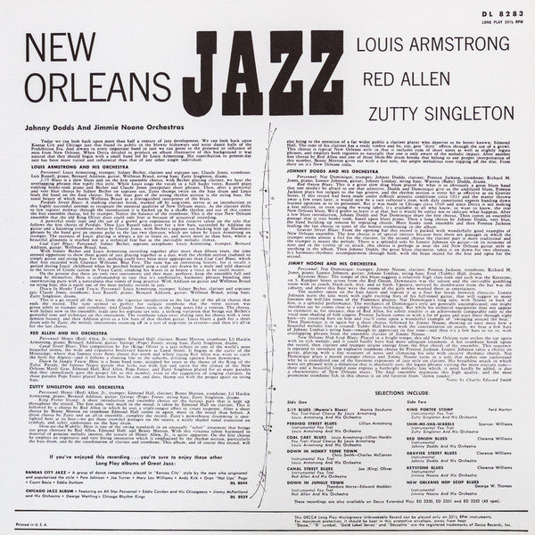 Various : New Orleans Jazz (LP, Comp, RE)