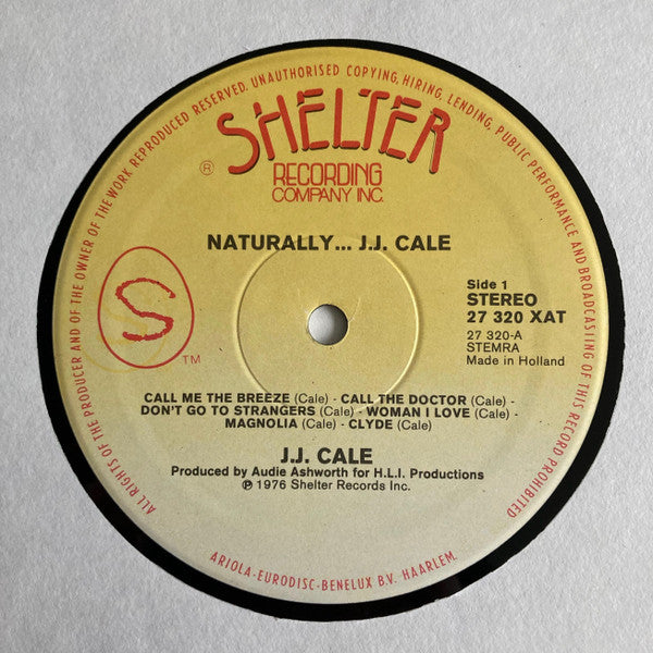 J.J. Cale : Naturally (LP, Album, RE)