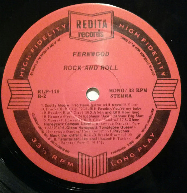 Various : Fernwood Rock And Roll (LP, Comp, Mono)