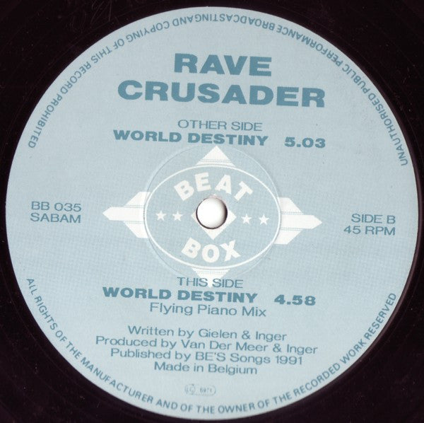 Rave Crusader : World Destiny (12")