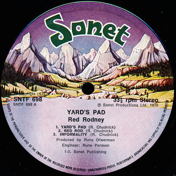 Red Rodney : Yard's Pad (LP, Album)