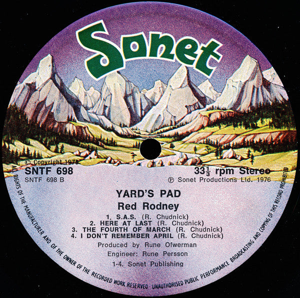 Red Rodney : Yard's Pad (LP, Album)