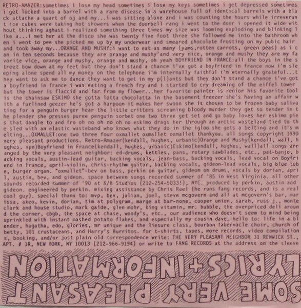 Very Pleasant Neighbor : The Very Pleasant Neighbor EP (7", EP)