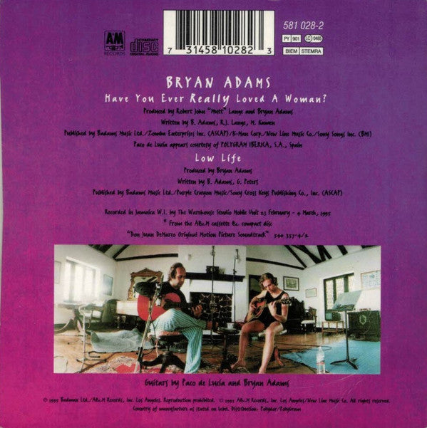 Bryan Adams : Have You Ever Really Loved A Woman? (CD, Single, Car)