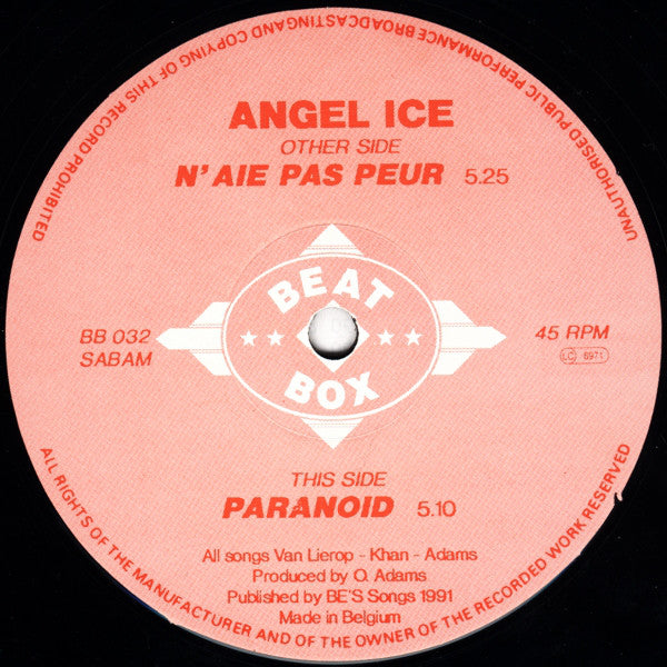 Angel Ice : N'Aie Pas Peur (12", Die)