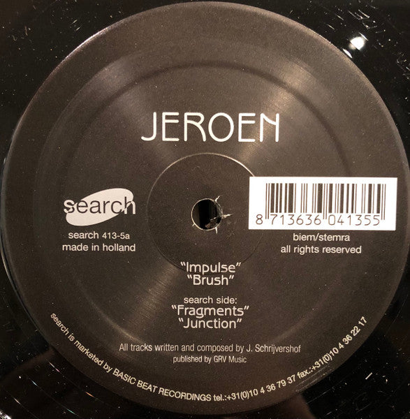 Jeroen Schrijvershof : Fragments (2x12")