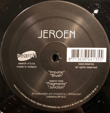 Jeroen Schrijvershof : Fragments (2x12")