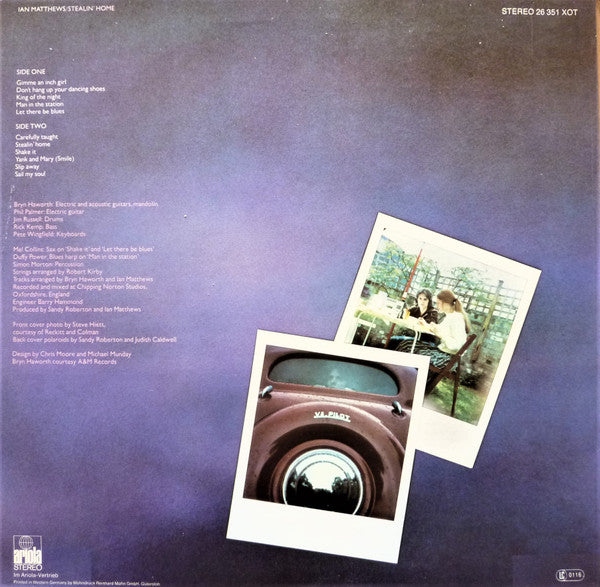 Ian Matthews* : Stealin' Home (LP, Album)