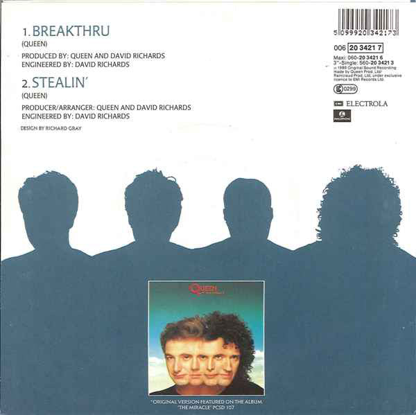 Queen : Breakthru (7", Single)