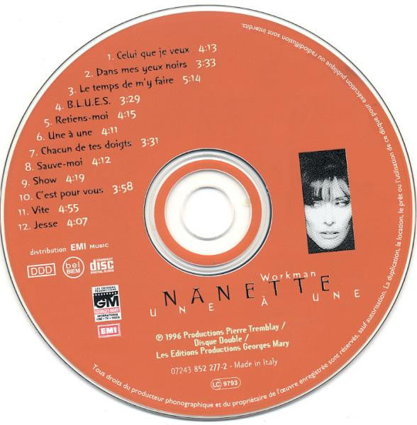 Nanette Workman : Une À Une (CD, Album)