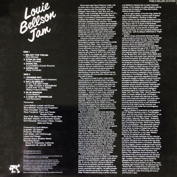 Louis Bellson : Louie Bellson Jam (LP, Album)