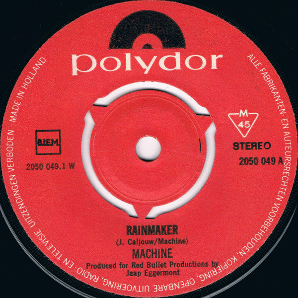Machine (2) : Rainmaker (7", Single, Mono)