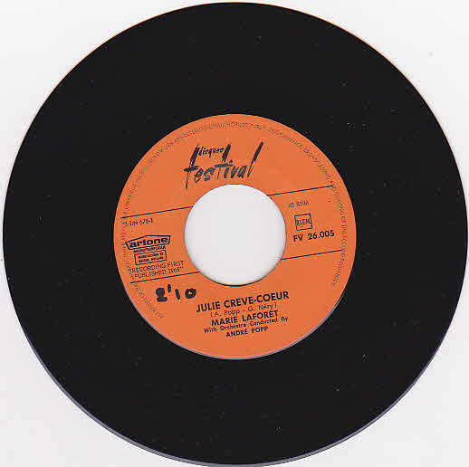 Marie Laforêt : Julie Creve-Coeur (7", Single)