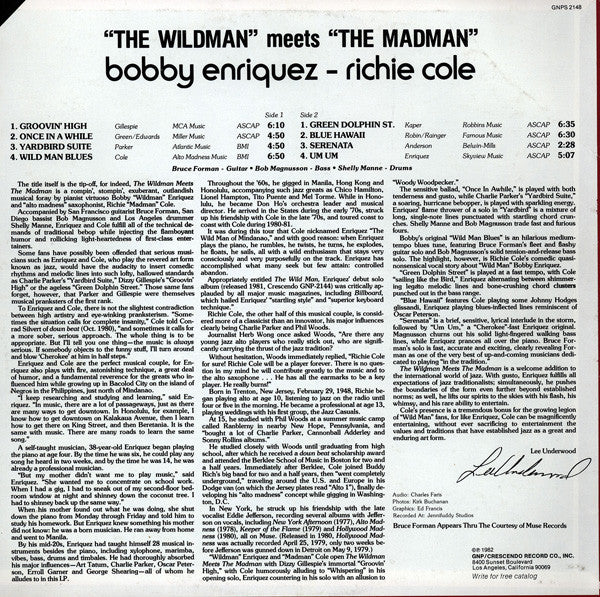 Bobby Enriquez - Richie Cole : "The Wildman" Meets "The Madman" (LP, Album)