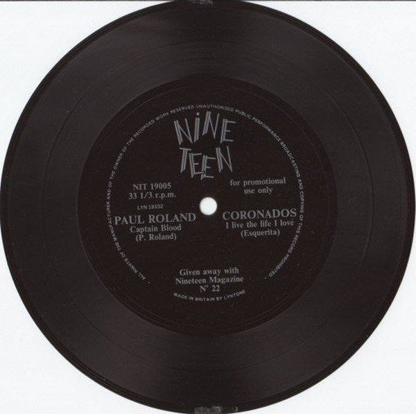 Paul Roland / Les Coronados : Captain Blood / I Live The Life I Love (Flexi, 7", S/Sided, Promo)