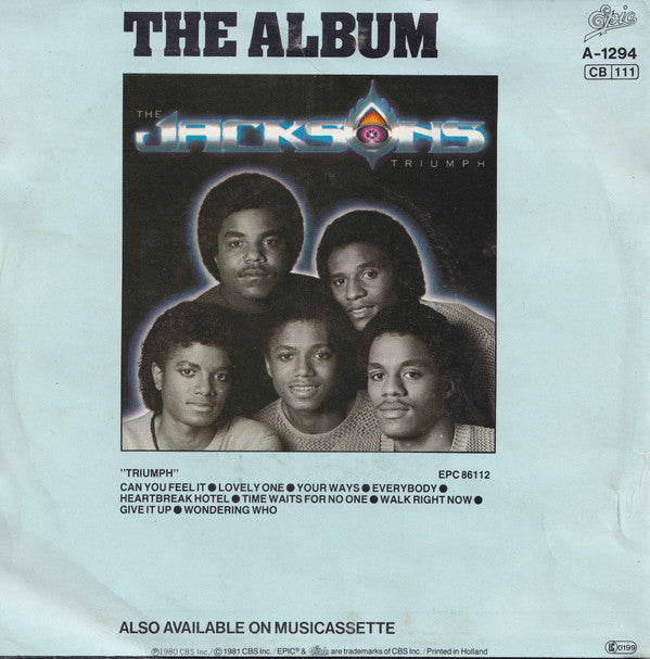 The Jacksons : Walk Right Now (7", Single)