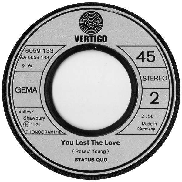 Status Quo : Rain (7", Single)