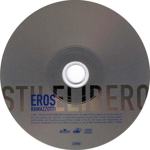 Eros Ramazzotti : Stilelibero (CD, Album, Enh)