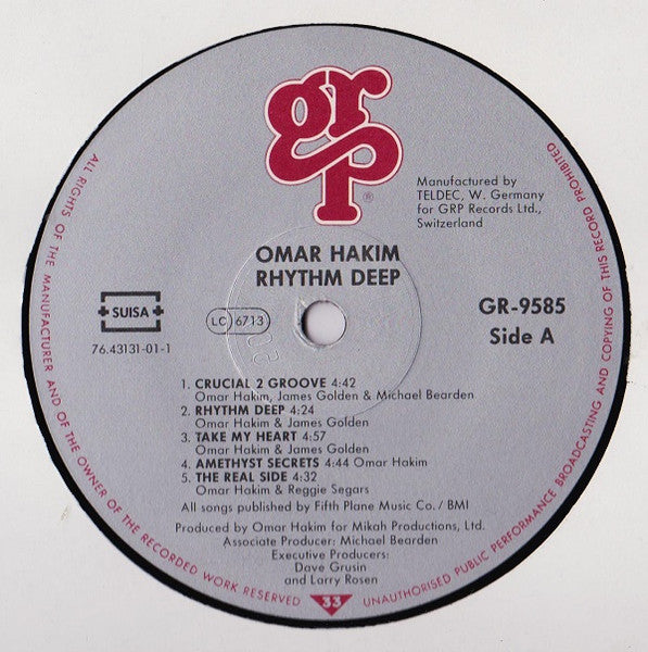 Omar Hakim : Rhythm Deep (LP, Album)