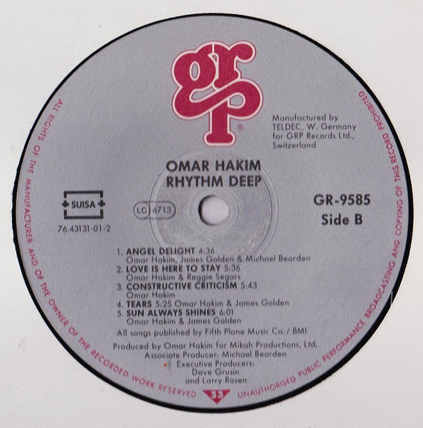 Omar Hakim : Rhythm Deep (LP, Album)