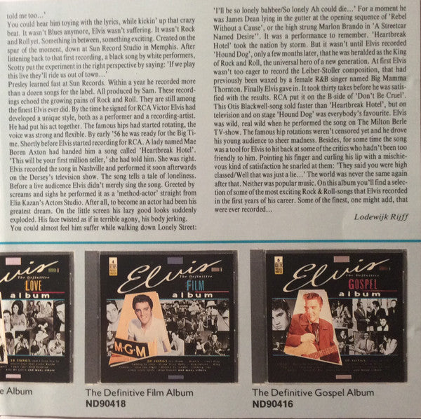 Elvis Presley : The Definitive Rock & Roll Album (CD, Album, Comp)