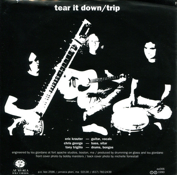 Drumming On Glass : Tear It Down / Trip (7", Single, Ltd, Num, Red)