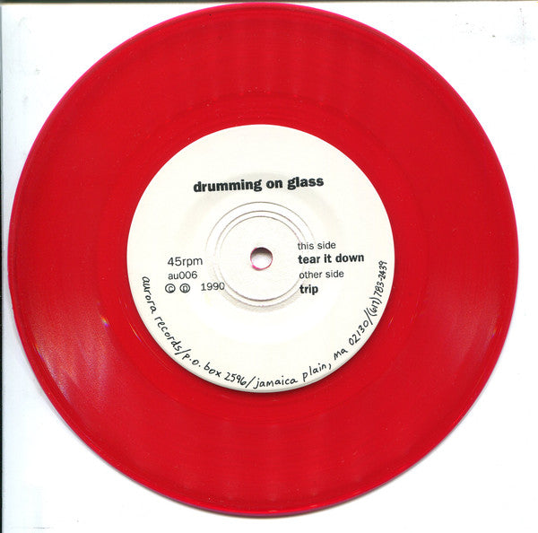 Drumming On Glass : Tear It Down / Trip (7", Single, Ltd, Num, Red)