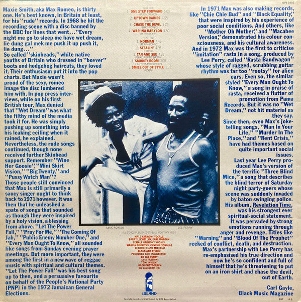 Max Romeo & The Upsetters : War Ina Babylon (LP, Album, RP)