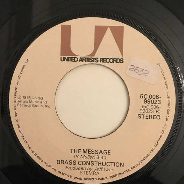 Brass Construction : What's On Your Mind (7")