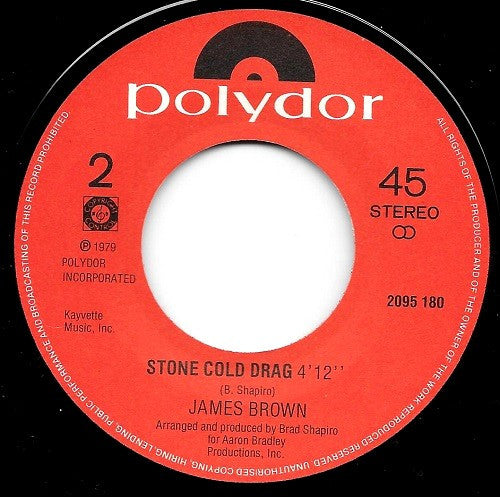 James Brown : Regrets (7")