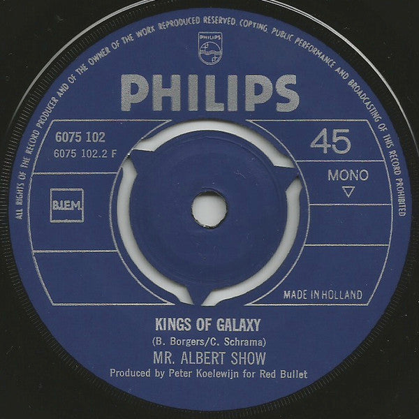 Mr. Albert Show : Wild Sensation / Kings Of Galaxy (7", Single, Mono)