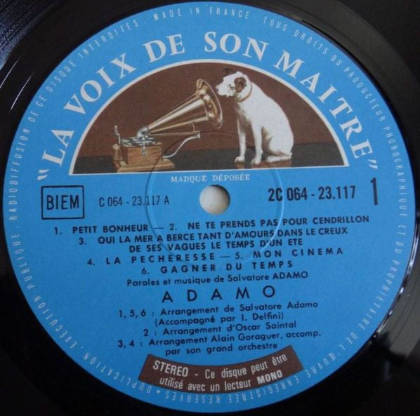 Adamo : Adamo (LP, Album, Gat)