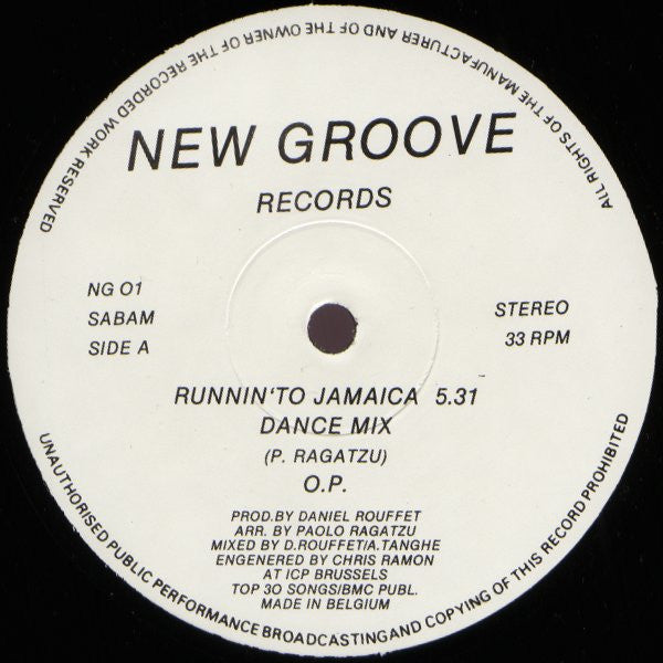 O.P. (3) : Runnin' To Jamaica (12")