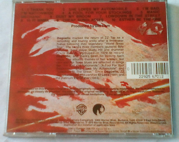 ZZ Top : Degüello (CD, Album, RE)