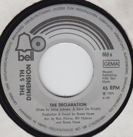 The 5th Dimension* : The Declaration (7", Single)