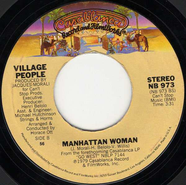 Village People : In The Navy (7", Single, Styrene, 56 )